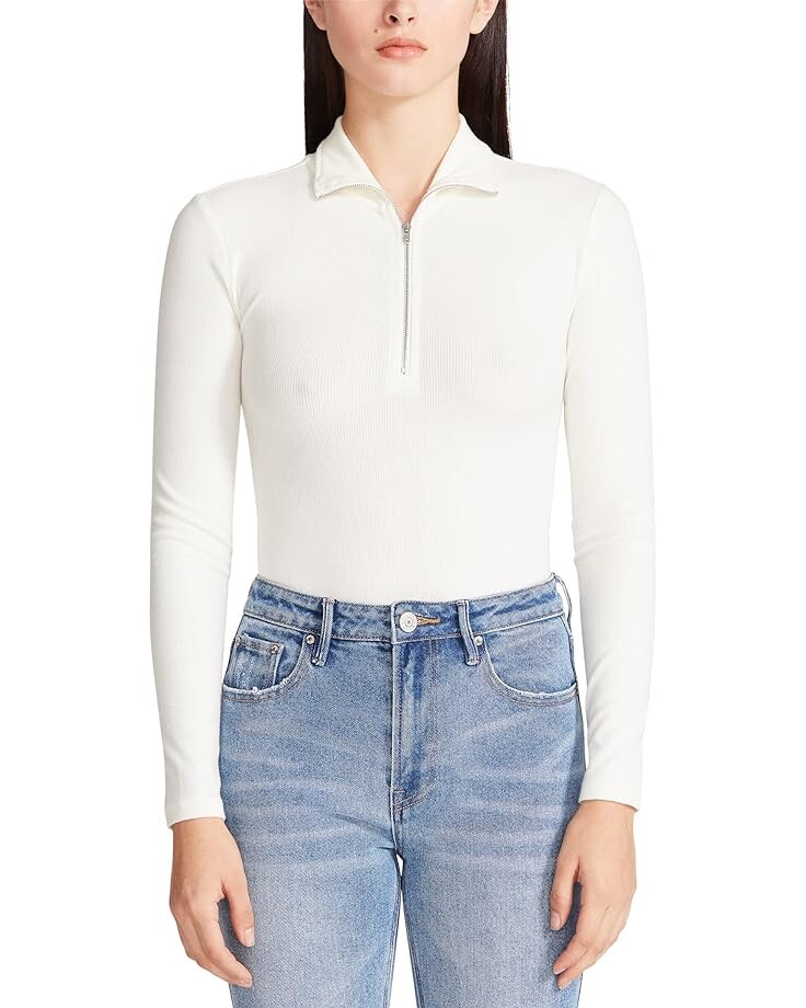 

Боди Steve Madden Zip Service Bodysuit, слоновая кость