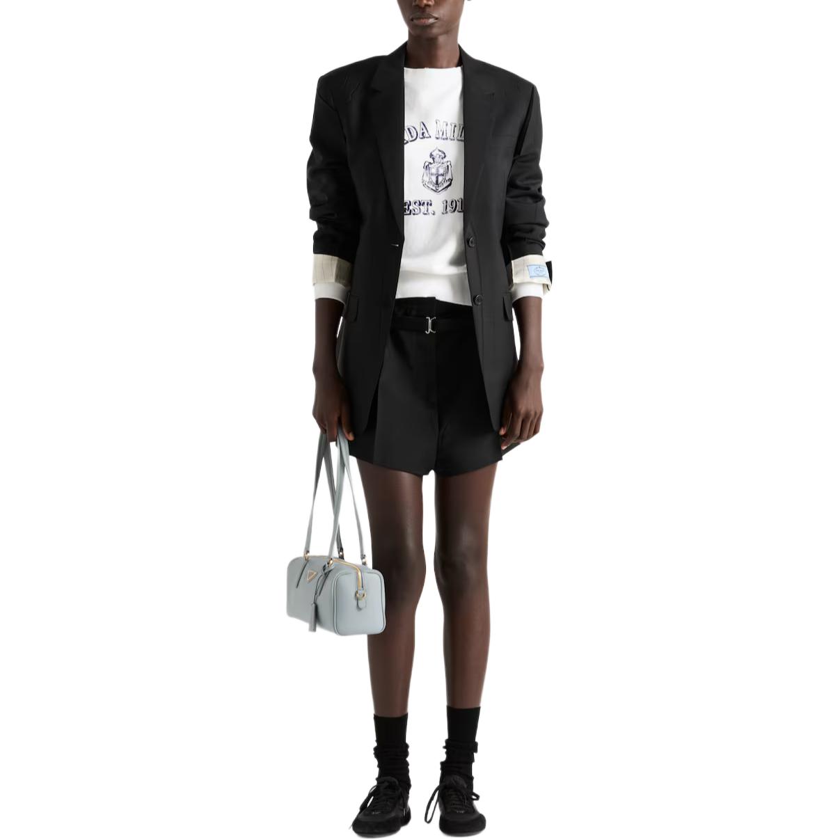 PRADA Однобортный блейзер, Black — фото 3