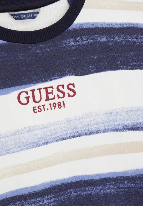 Толстовка gestreiftes с принтом Guess, Mehrfarbig/Grundton Blau — фото 3