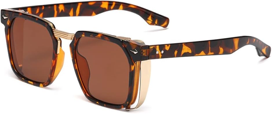 

Винтажные солнцезащитные очки для женщин, очки для вождения в стиле стимпанк, солнцезащитные очки для мужчин, солнцезащитные очки для женщин, очки с защитой от УФ-излучения UV400 LANGSER, 3