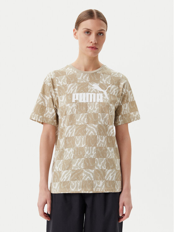 

Свободная футболка Ess Graphic 685070 Puma, бежевый