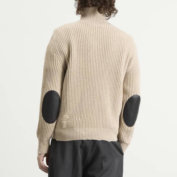 Mm6 Maison Margiela Мятная ребристая отделка, застежка-молния — фото 3