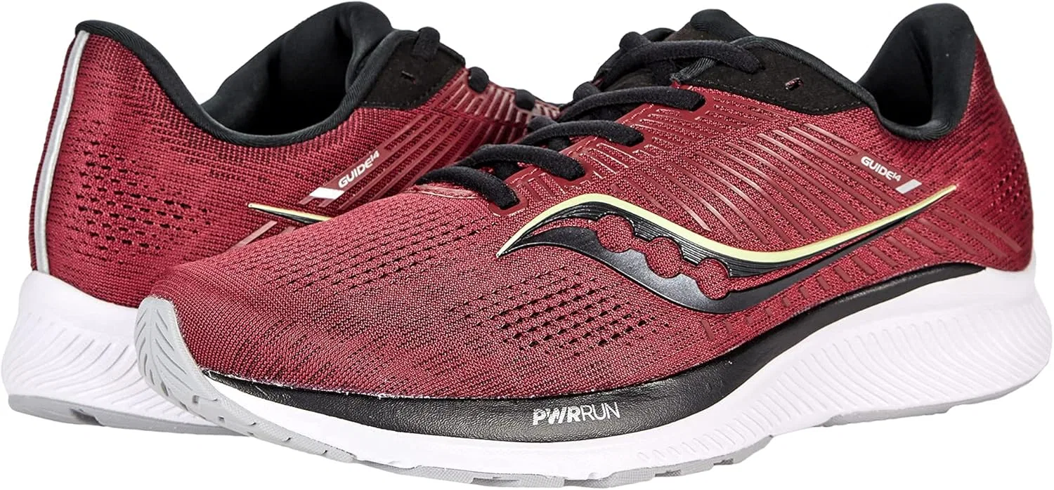 Мужские беговые кроссовки Saucony Guide 14 Straben, Mulberry Lime — фото 2