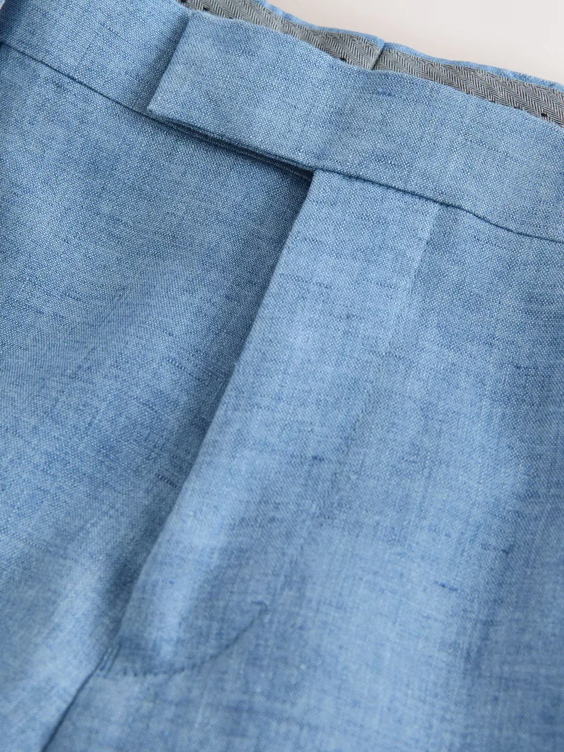 Узкие плиссированные брюки Next, Sky Blue — фото 4