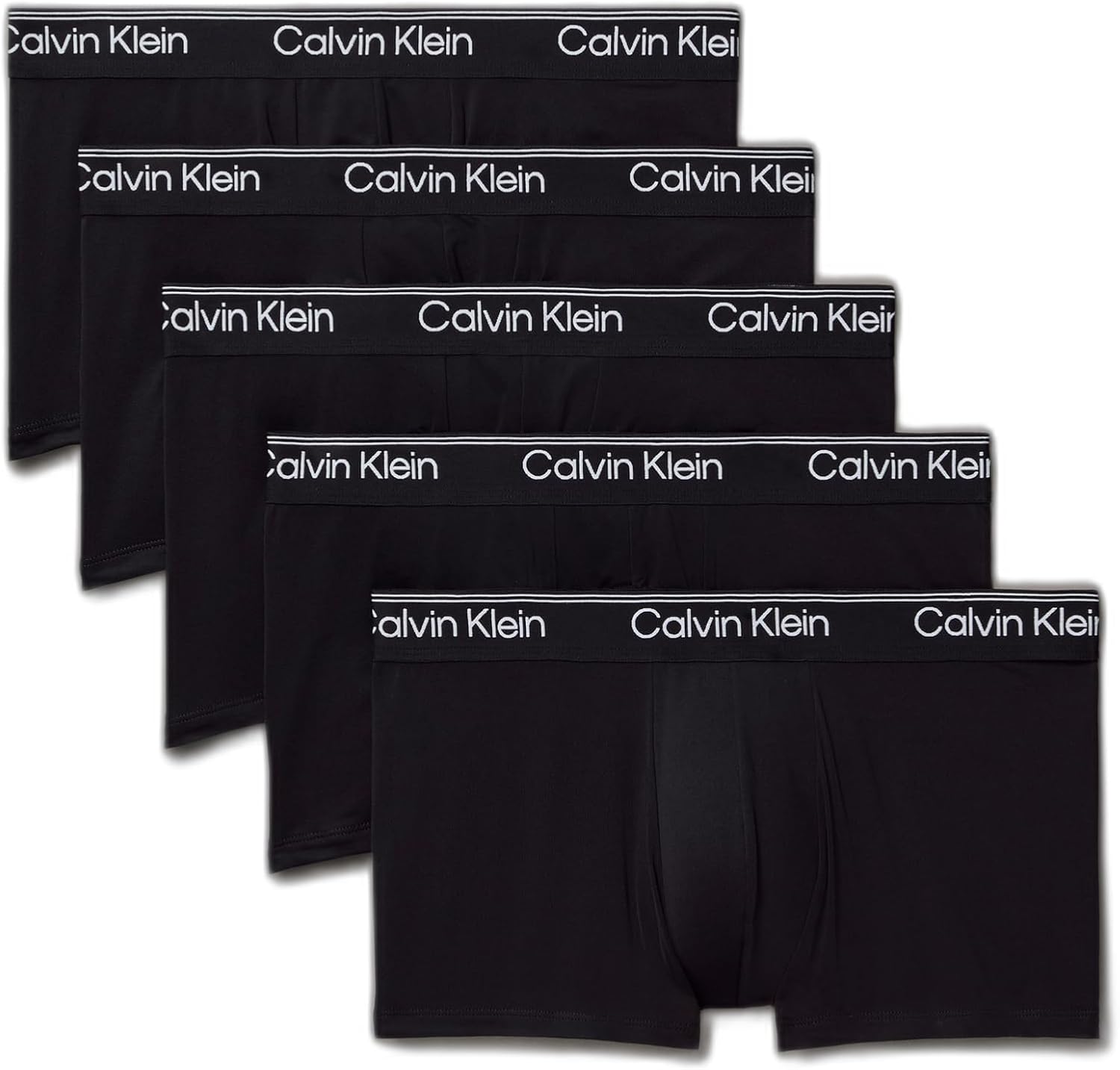 

Мужские трусы-боксеры Calvin Klein Micro Stretch с низкой посадкой, комплект из 5 пар, 5 Black