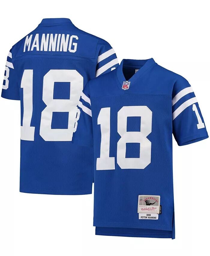 

Джерси для больших мальчиков и девочек Пейтона Мэннинга Royal Indianapolis Colts 1998 года Legacy пенсионера Mitchell & Ness