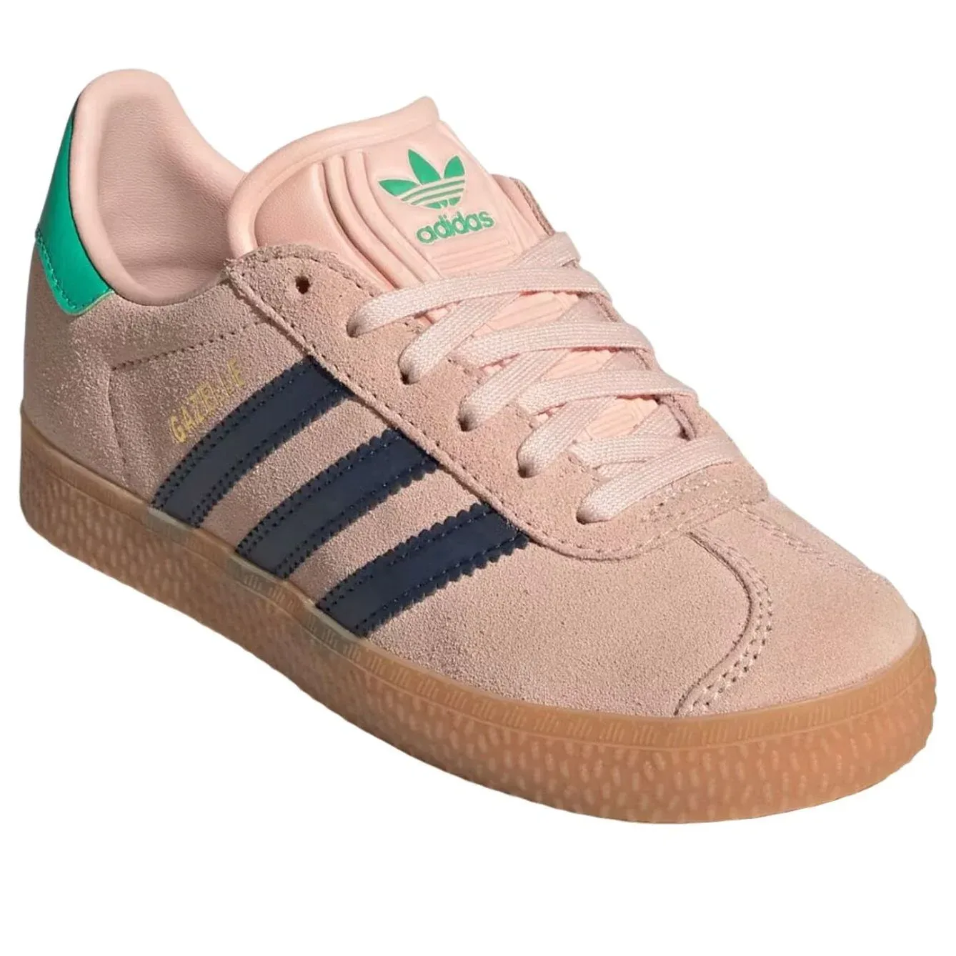 Кроссовки (PS) Adidas Gazelle 'Blush Pink Night Indigo Green' — фото 2