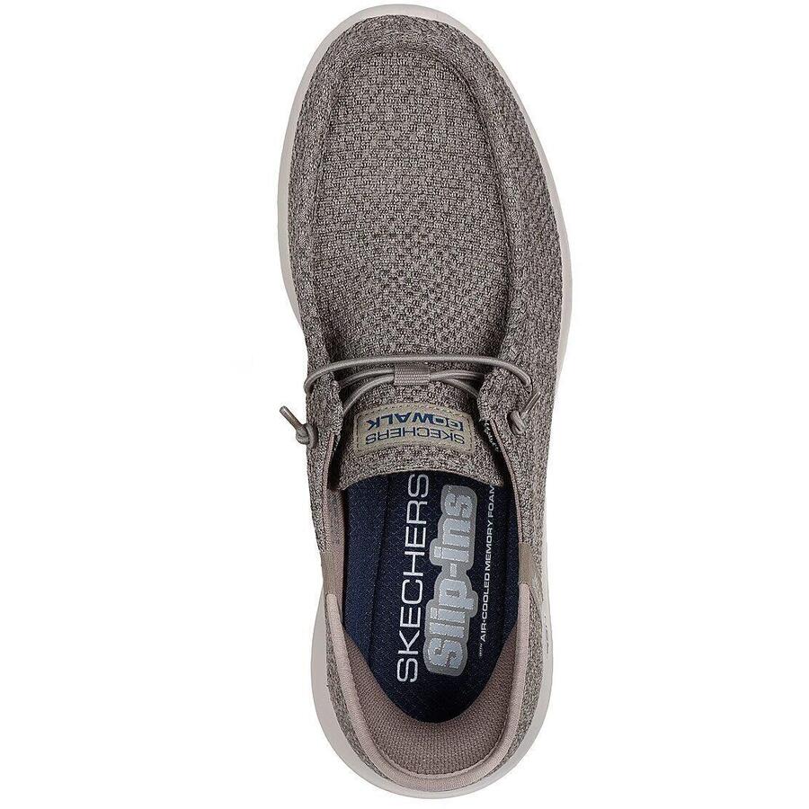 Skechers Go Walk Max - кроссовки Halyco, серые, мужские — фото 2