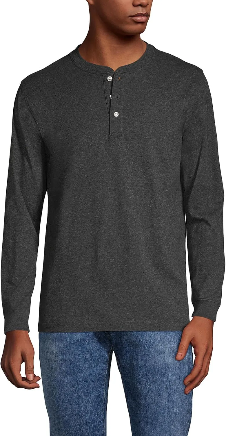 

Мужская футболка-поло Lands' End Super-T с длинным рукавом