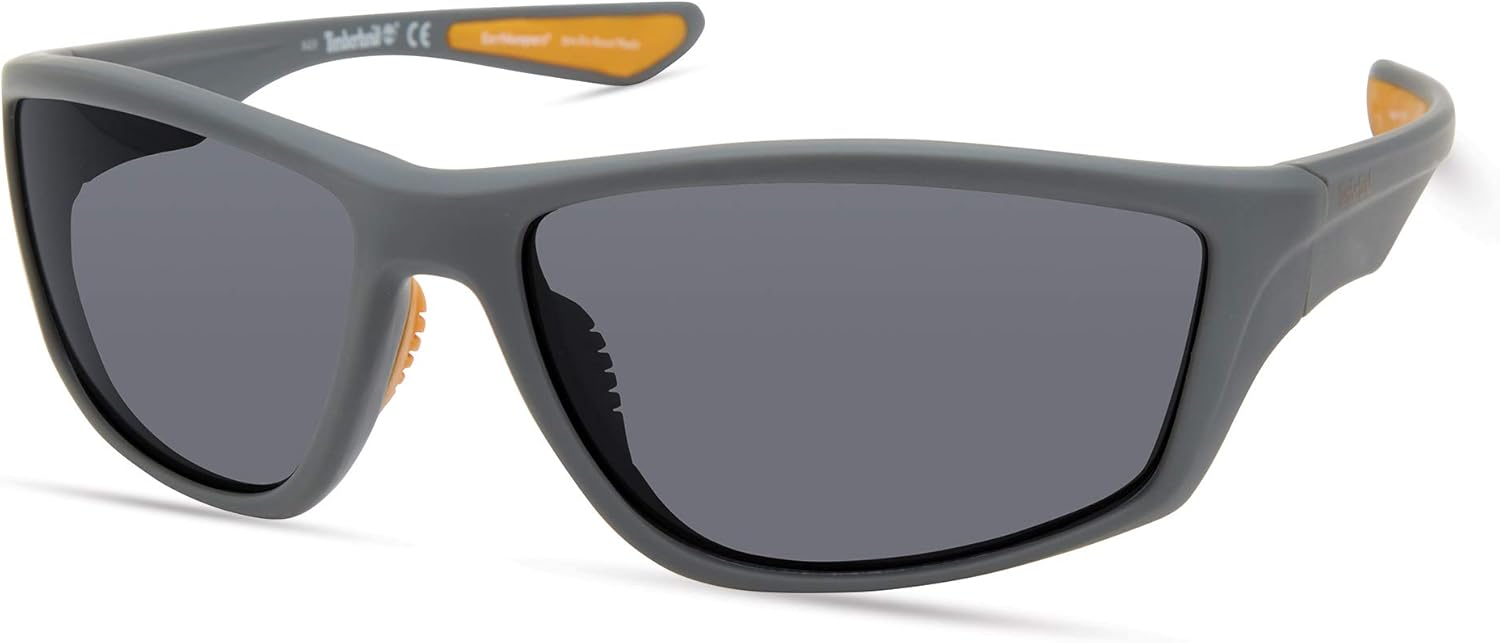 

Timberland мужские TBA9272 поляризованные прямоугольные солнцезащитные очки, Matte Grey