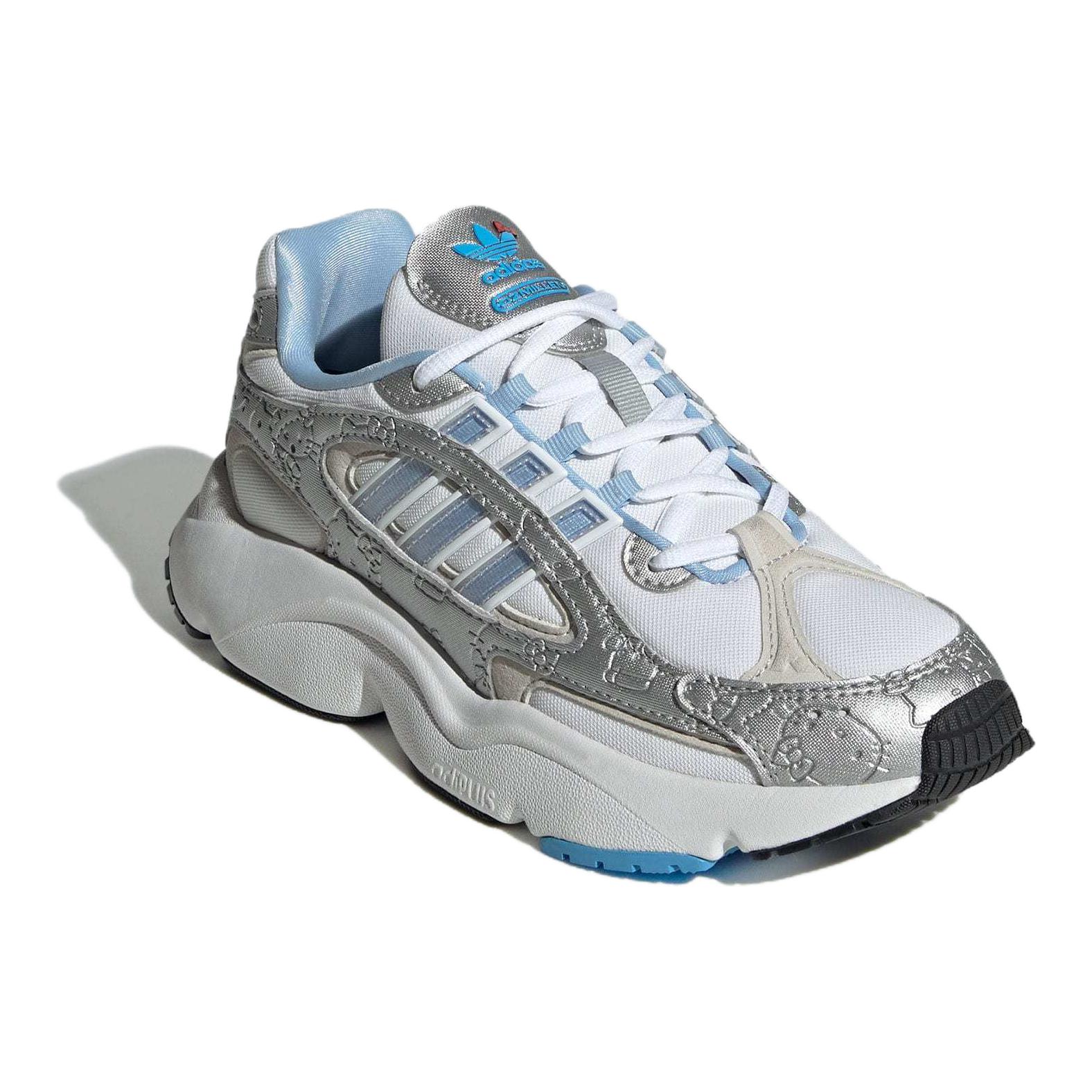 Adidas Originals Кроссовки Adidas Hello Kitty X Ozmillen Elastic Lace J «White Glow Blue Grey» — фото 3