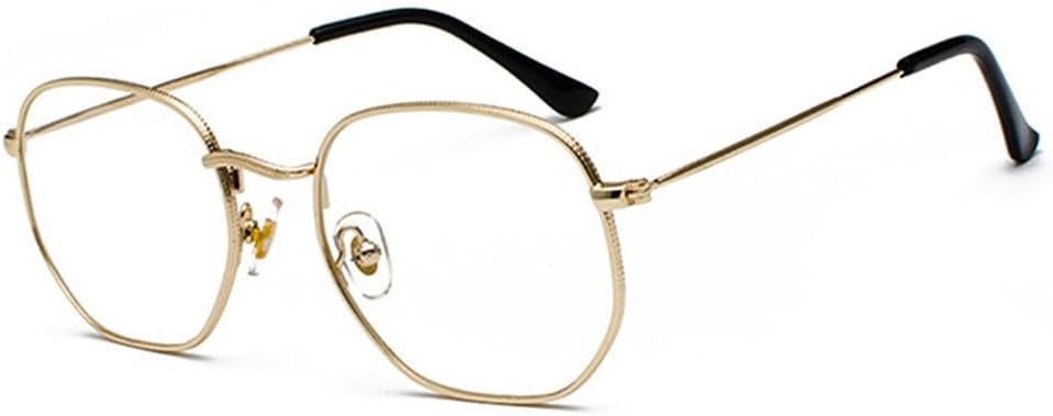 

Защитные солнцезащитные очки для мужчин и женщин | Маленькая металлическая оправа с градиентным цветом | для вождения и занятий спортом на открытом воздухе generic, Gold-clear