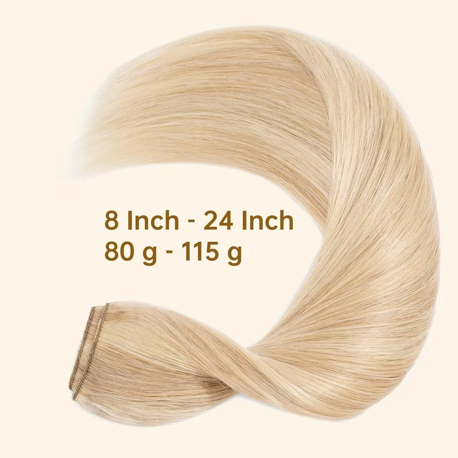 Накладные пряди для волос TESS на заколках, блонд балаяж, 50 см Tess, Golden Blonde/Blonde Balayage — фото 4