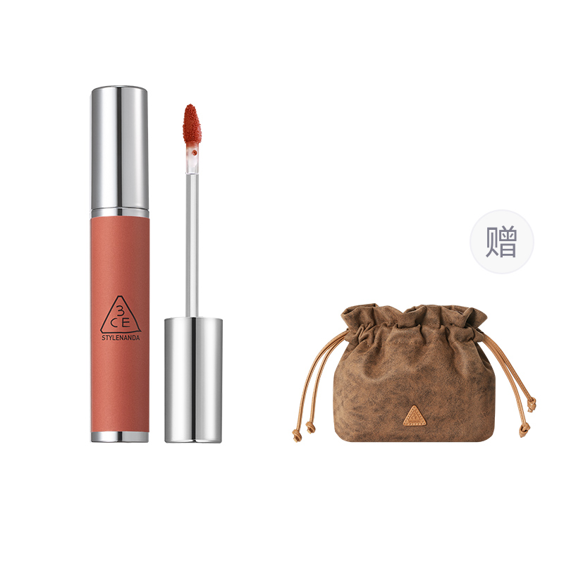 

3CE Матирующий блеск для губ Milk Lip Mud Iron Rust Brownie, легко растушевывается, стойкий