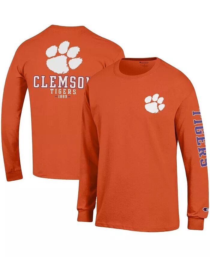 

Мужская оранжевая футболка с длинным рукавом Clemson Tigers Team Stack Champion