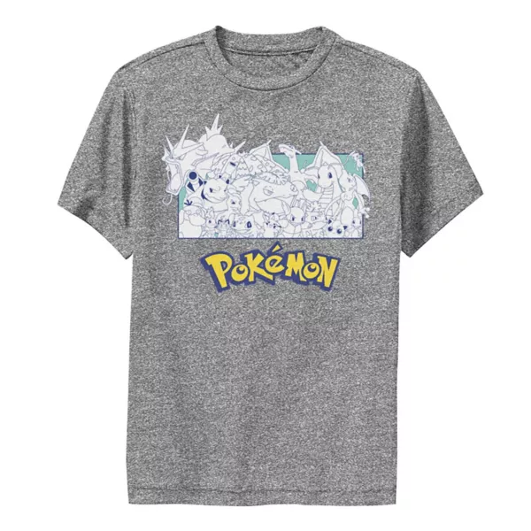 

Футболка Boy'S Pokemon OG Team Licensed Character, серый