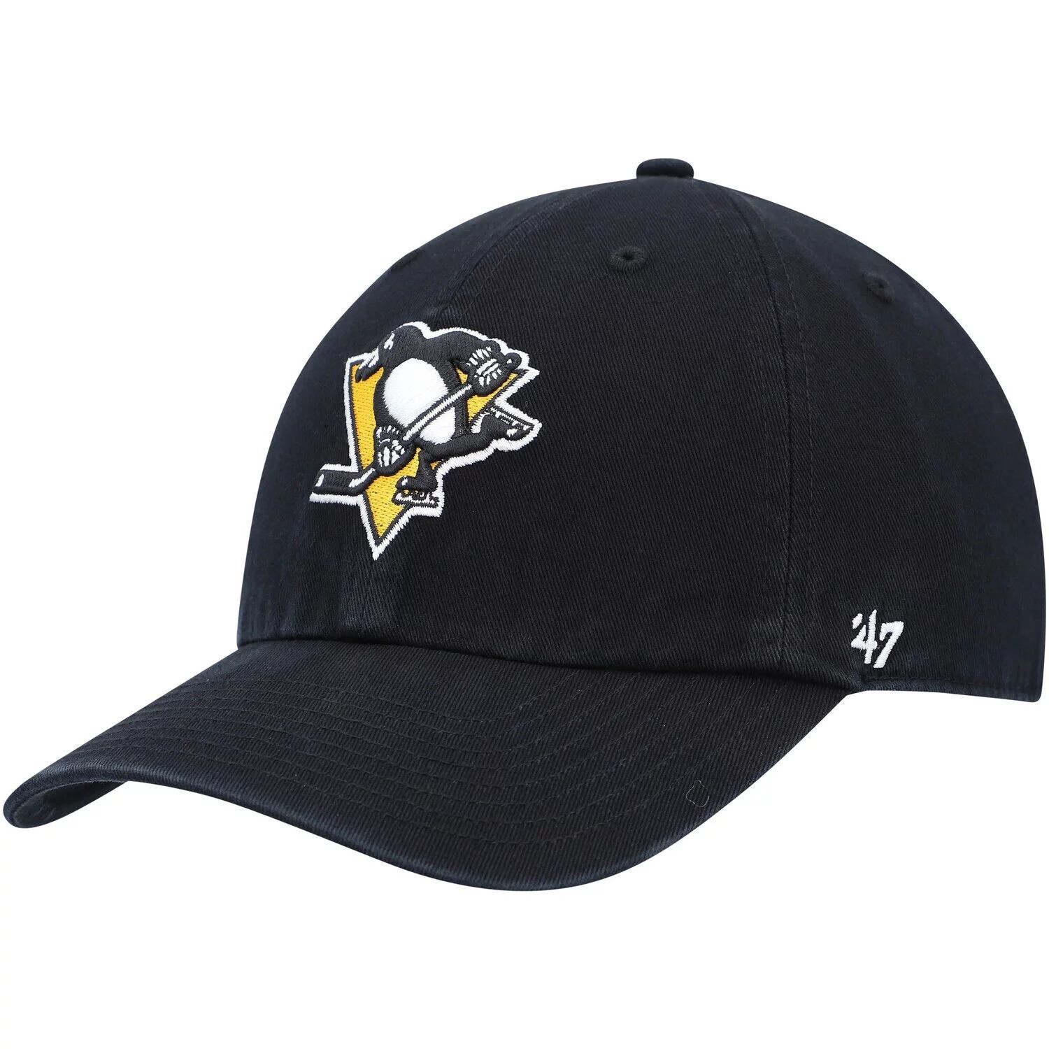 

Мужская регулируемая кепка черного цвета Pittsburgh Penguins Team '47