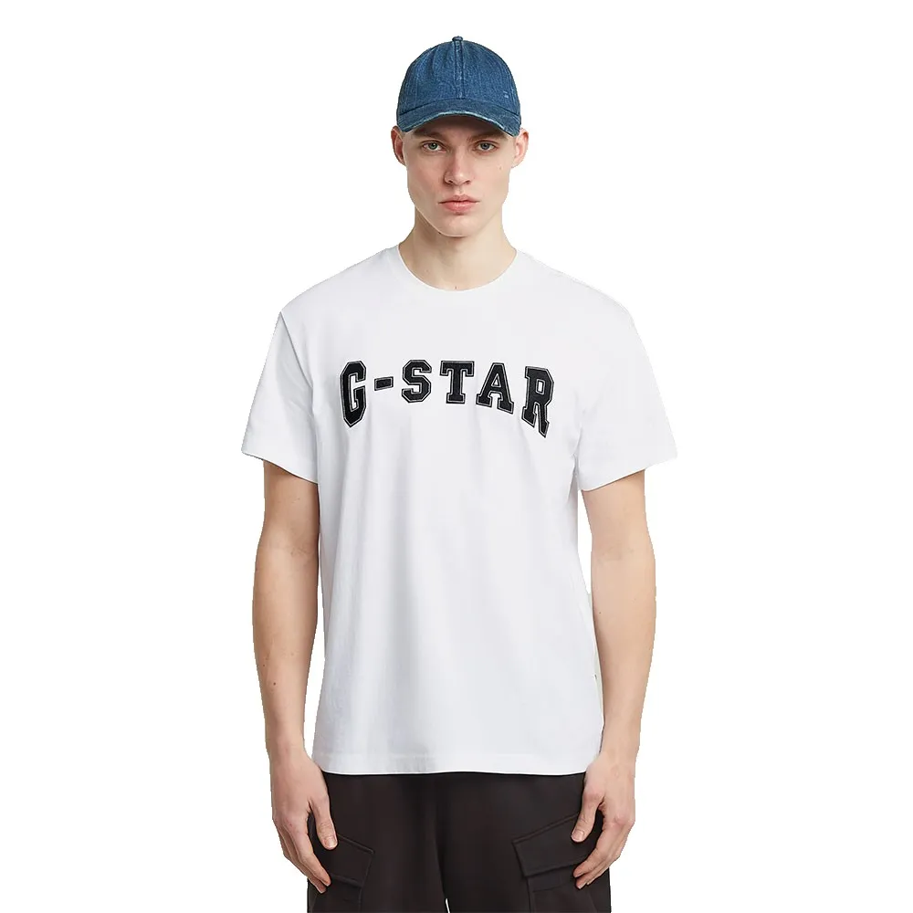 

Футболка с коротким рукавом G-Star Felt Logo, белый