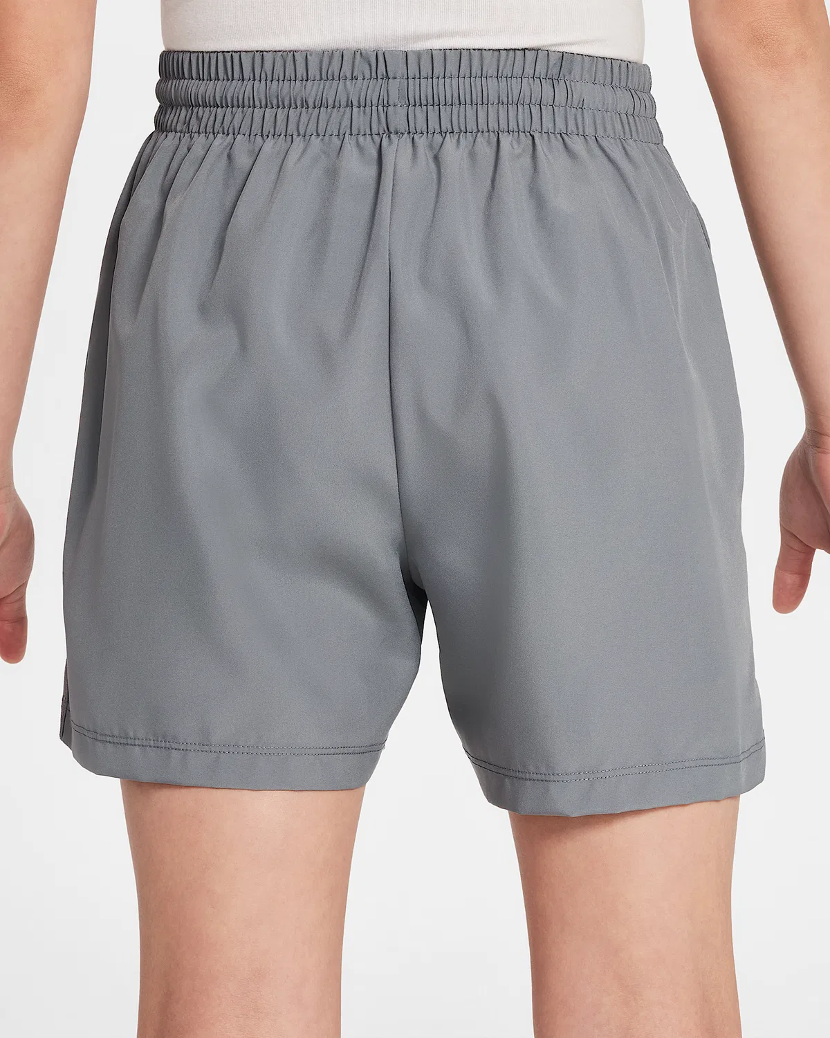 Детские шорты Nike Dri-FIT 4" Woven Shorts Big Kids' Multi, Smoke Grey/White — фото 3