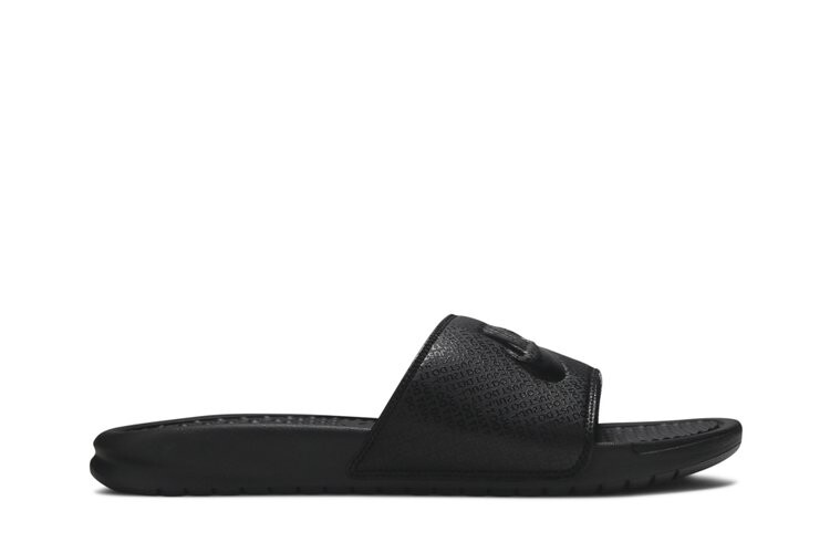 

Кроссовки Nike Benassi JDI Slide 'Triple Black', черный