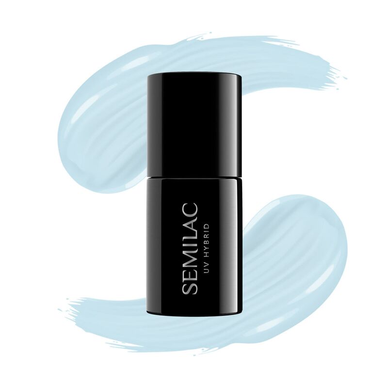 

386 УФ-лак для ногтей Hybrid Blue Cloud Semilac, 7 ml