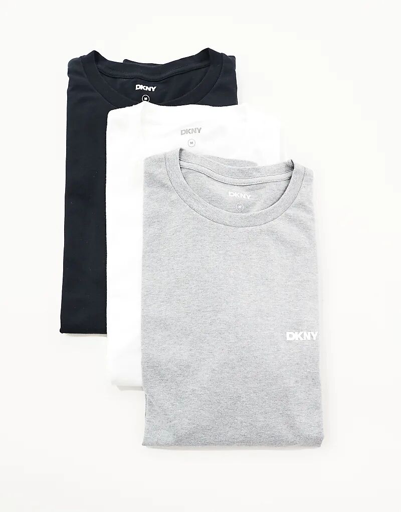 

3 пары футболок с длинным рукавом Warriors черного цвета DKNY