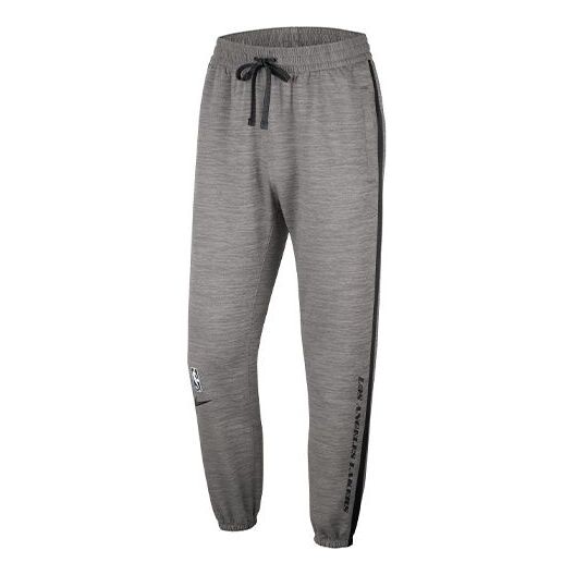 

Брюки los angeles lakers therma flex sports long pants gray Nike, серый