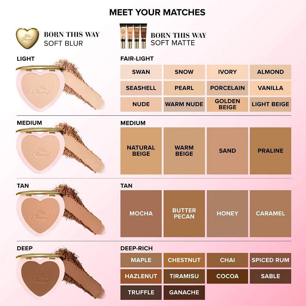 Too Faced Born This Way Soft Blur Гибкая финишная пудра, цвет Medium — фото 3