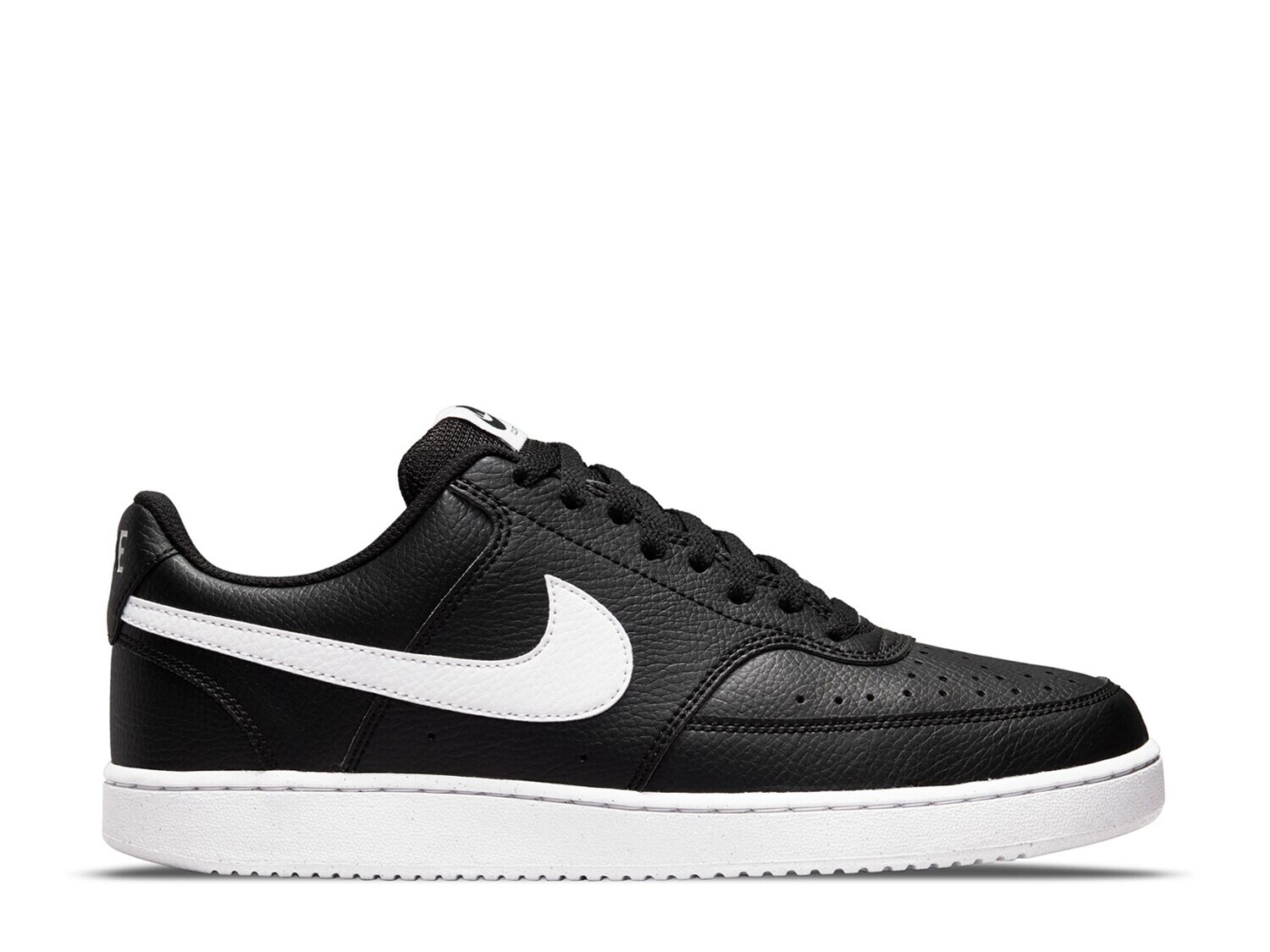 

Кроссовки Nike Court Vision Low Next Nature с круглым носком, черный/белый