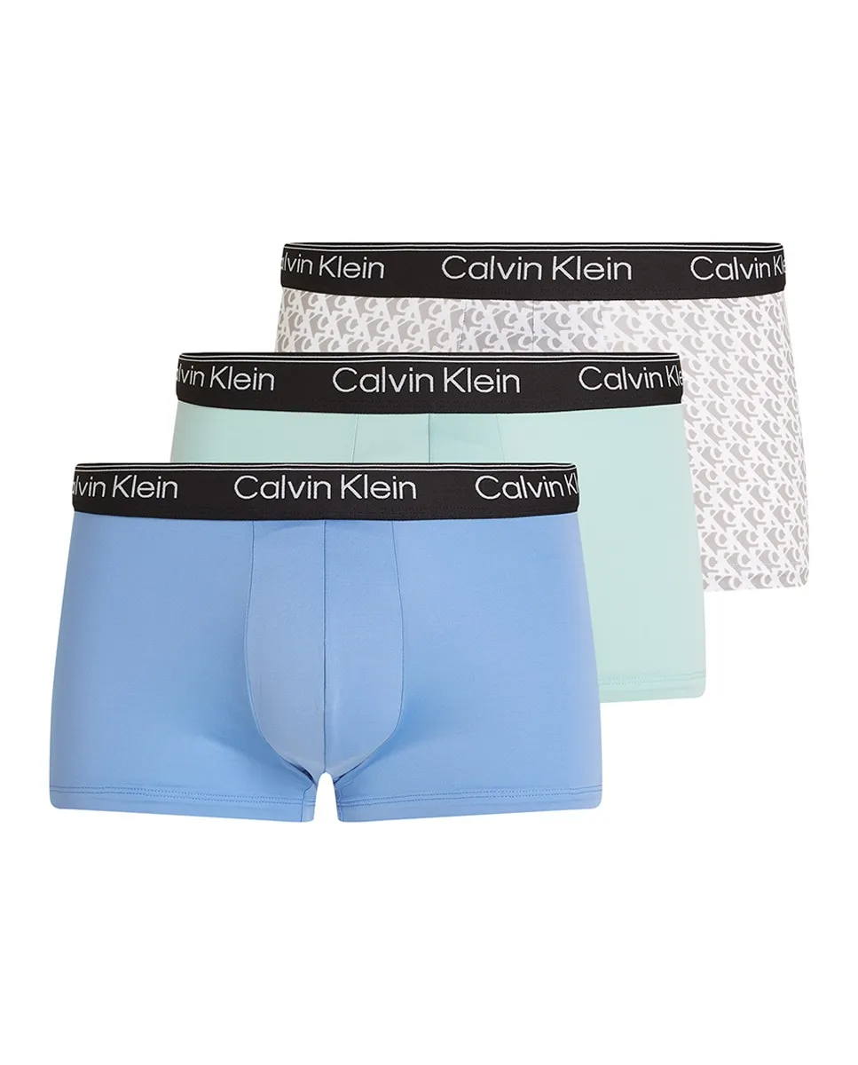 

Упаковка из 3 пар облегающих трусов-боксеров с низкой посадкой Calvin Klein, мультиколор