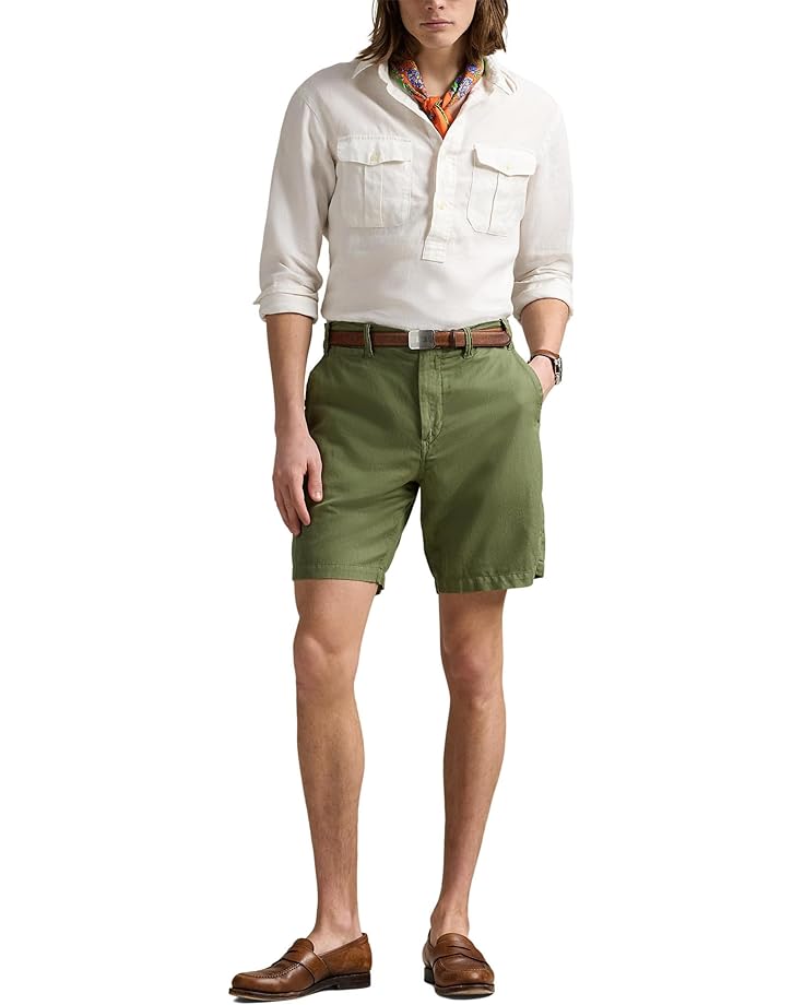 

Шорты Polo Ralph Lauren Cotton Linen Shorts, цвет Tree Green