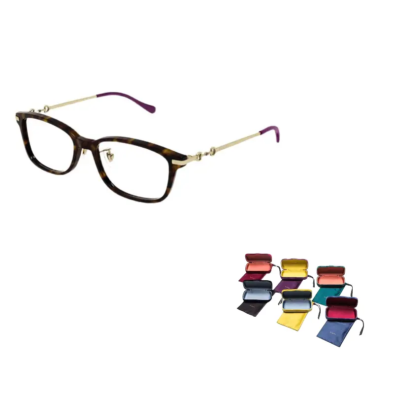 

GUCCI Прямоугольная оправа для очков, Tortoiseshell