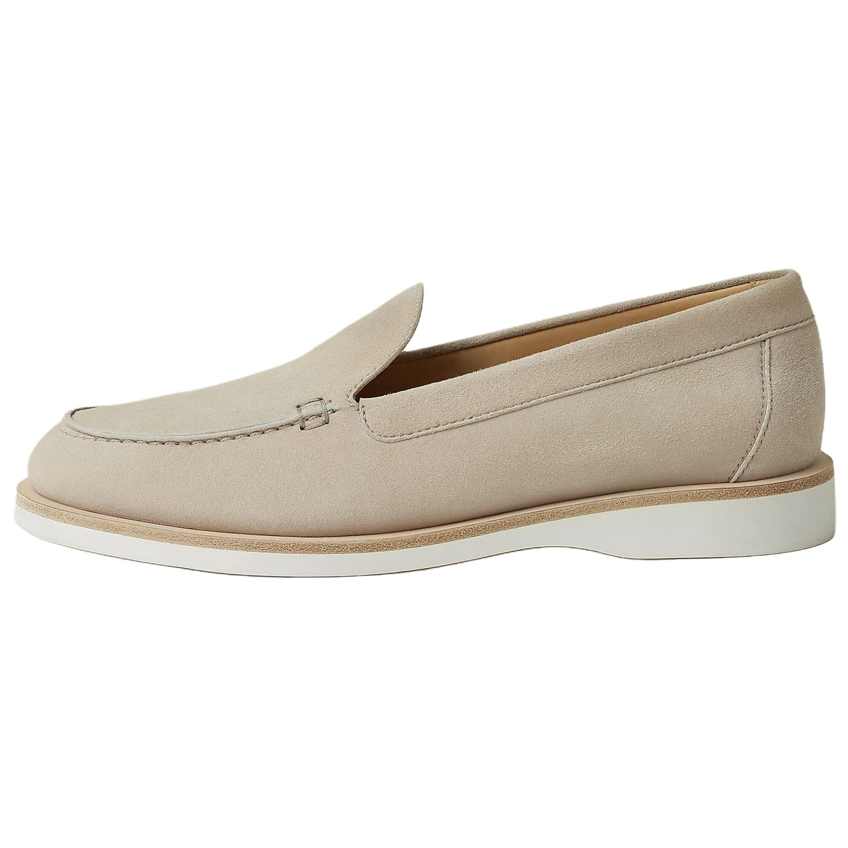 HERMES Мокасины Low Casual Shoes 25cm женские бежевые