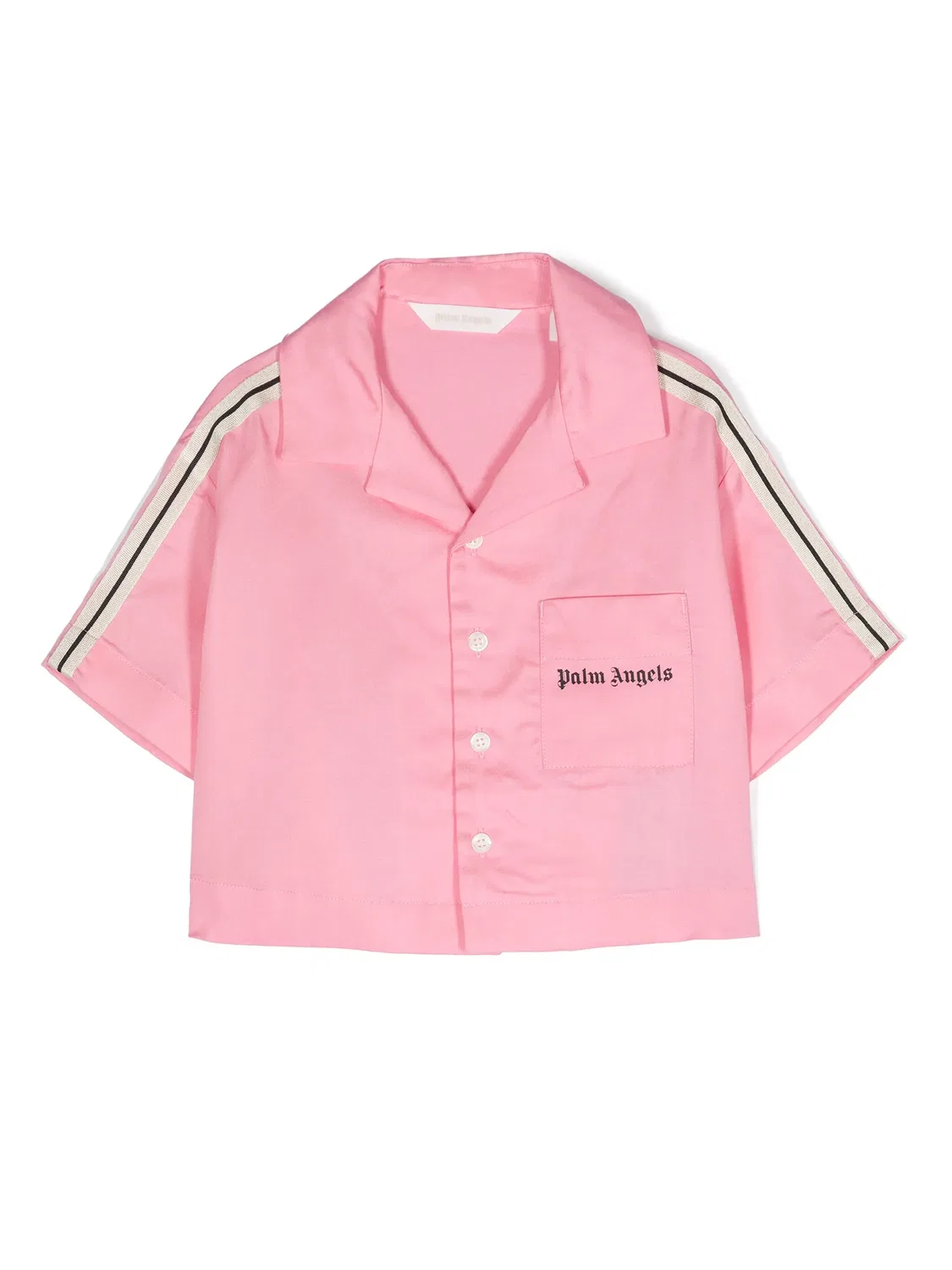 Укороченная рубашка Track Palm Angels Kids