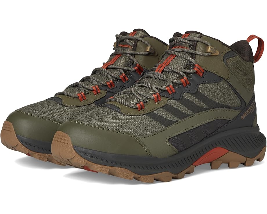 

Ботинки Merrell Speed Strike 2 Mid Waterproof, оливковый