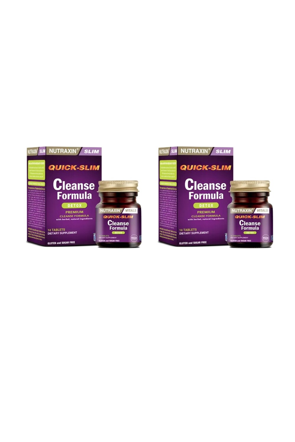 

Nutraxin Quick Slim Cleanse Formula 7 Detox 14 таблеток по 2 штуки