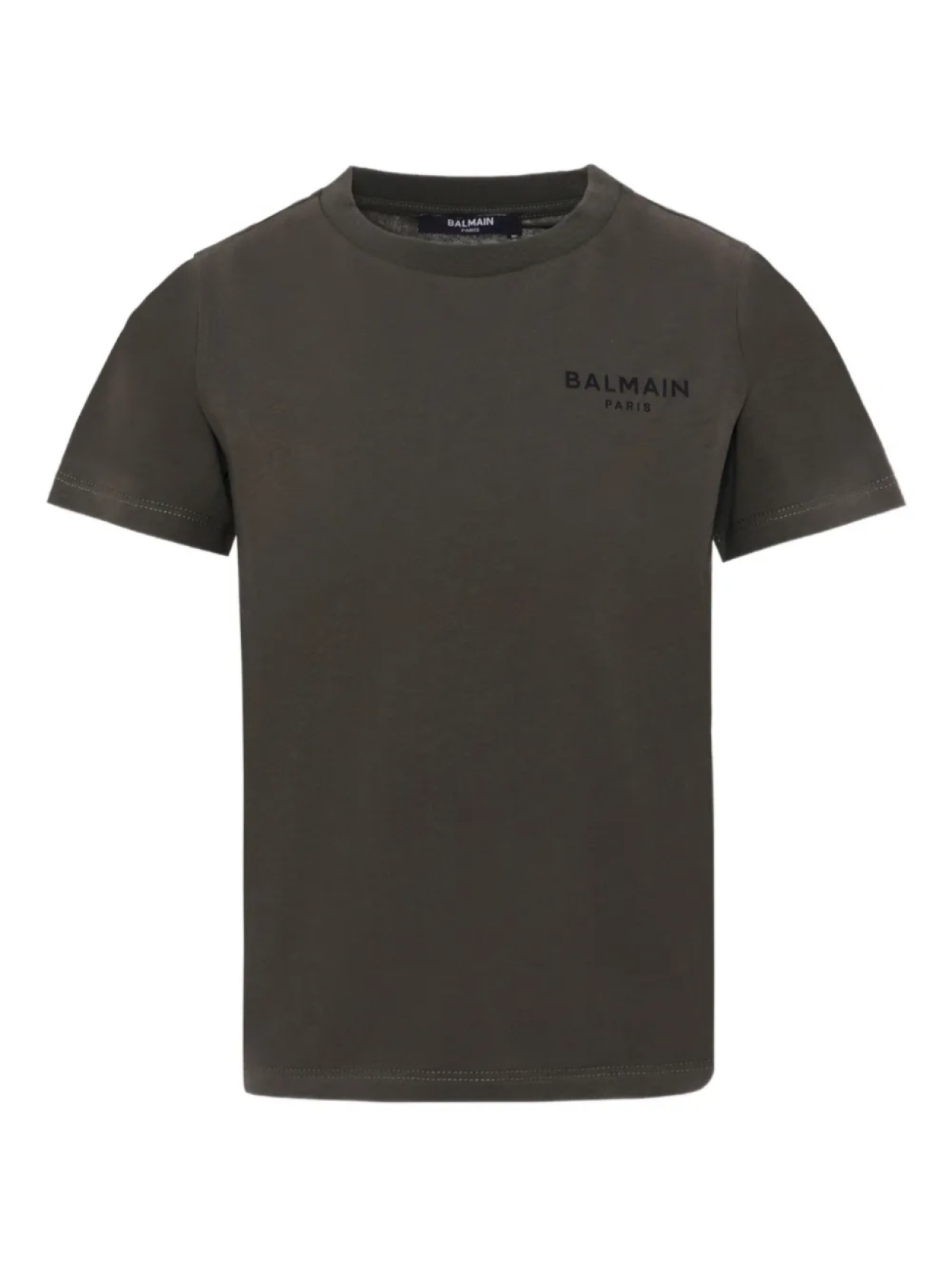 

Футболка с вышитым логотипом Balmain Kids, черный
