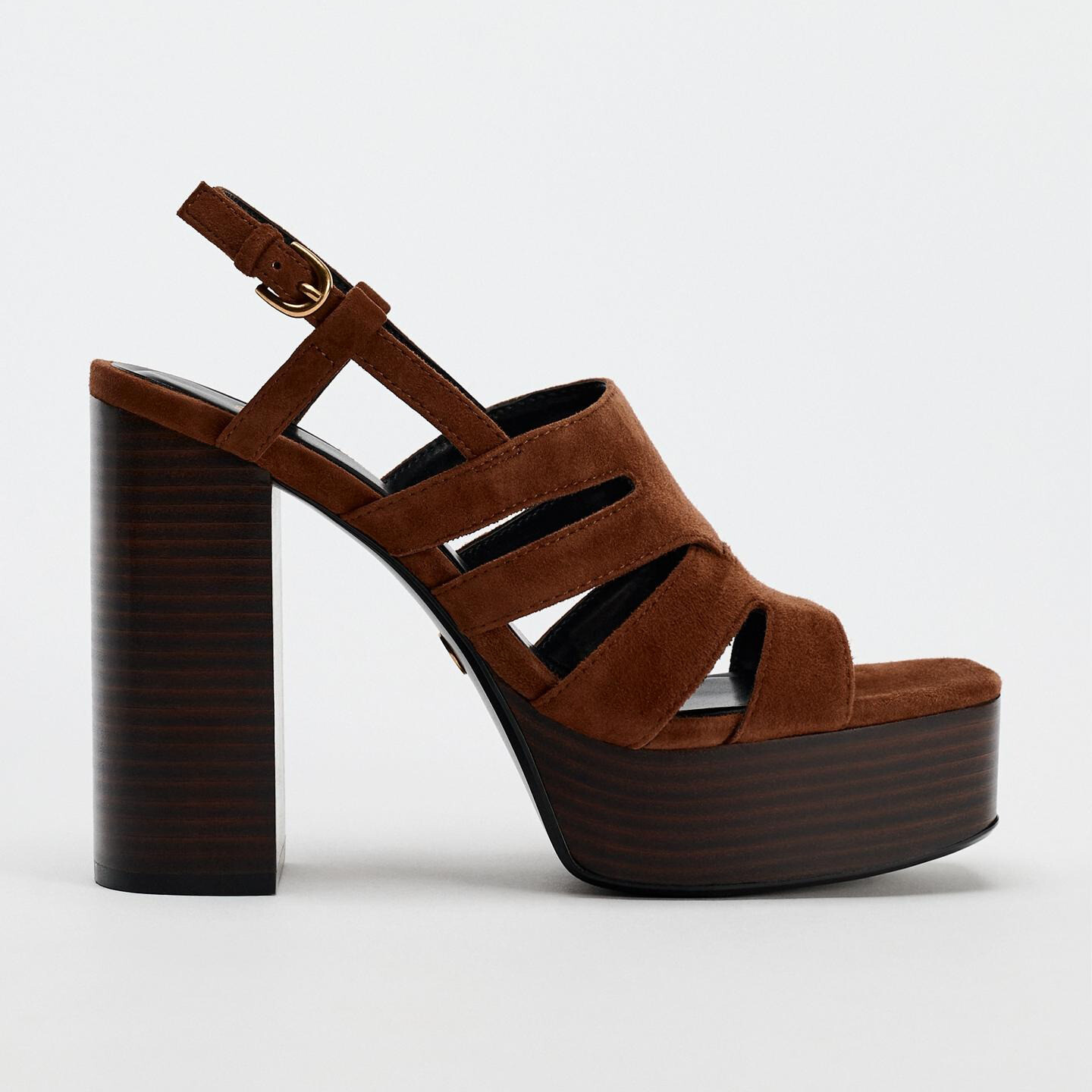 

Босоножки Zara by Carlyne Cerf Suede Platform, коричневый