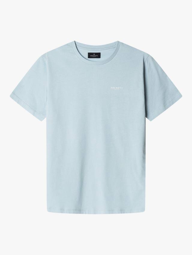 

Хлопчатобумажная футболка с логотипом Hackett London, цвет Summer Blue