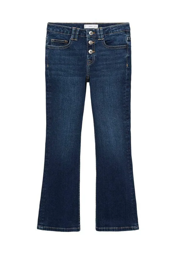 Детские расклешенные джинсы Mango Kids, Dark Blue — фото 2