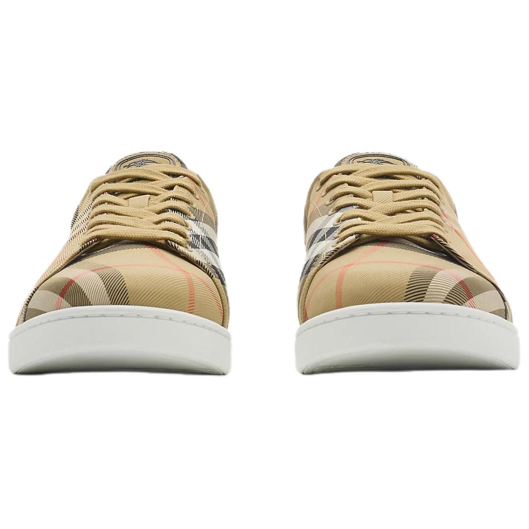 Burberry Кроссовки для скейтбординга мужские Set Low top бежевые — фото 4