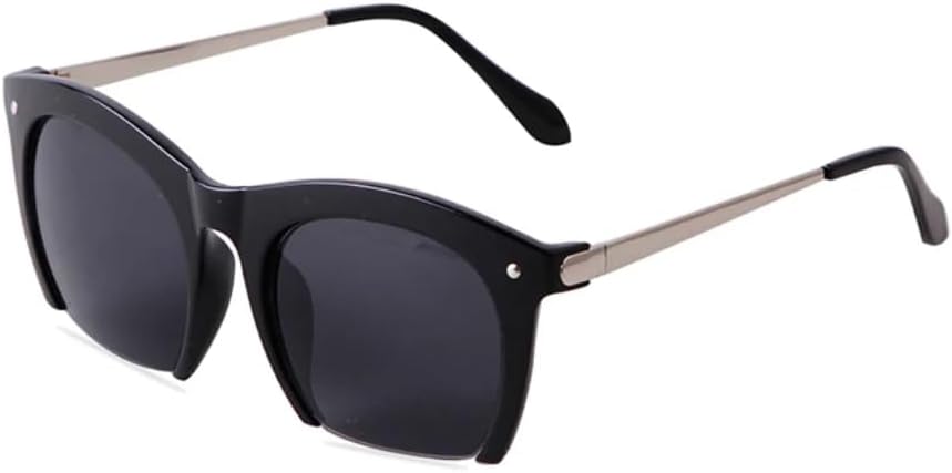 

Модные ретро-солнцезащитные очки в полуободковой оправе для женщин, большие очки в черепаховой оправе, солнцезащитные очки с защитой от УФ-излучения UV400 для летнего сезона SZVVBKK, 1