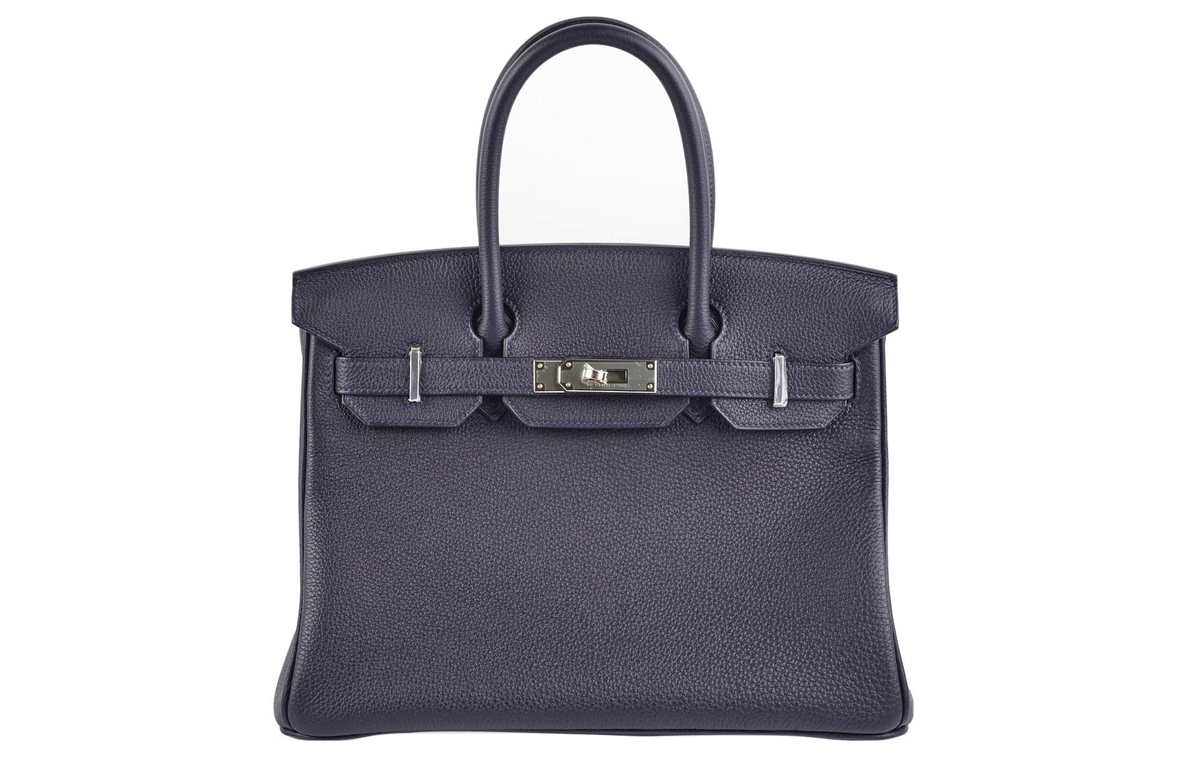 

Сумка Birkin Togo Calfskin Birkin Bag Regular Женская 3Y Caban Темно-синяя HERMES