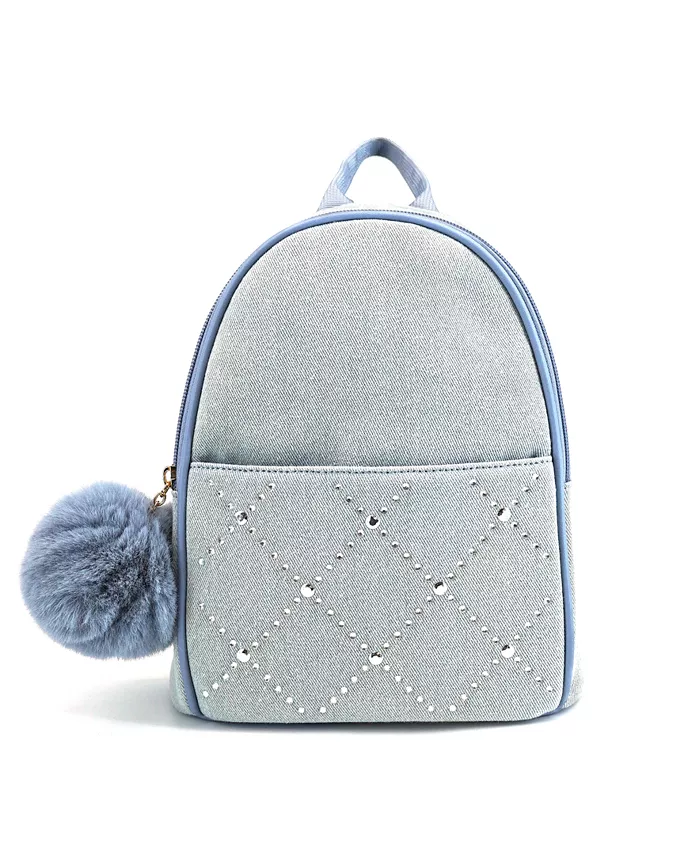 

Рюкзак Kingston Denim с камнями LIKE DREAMS, синий