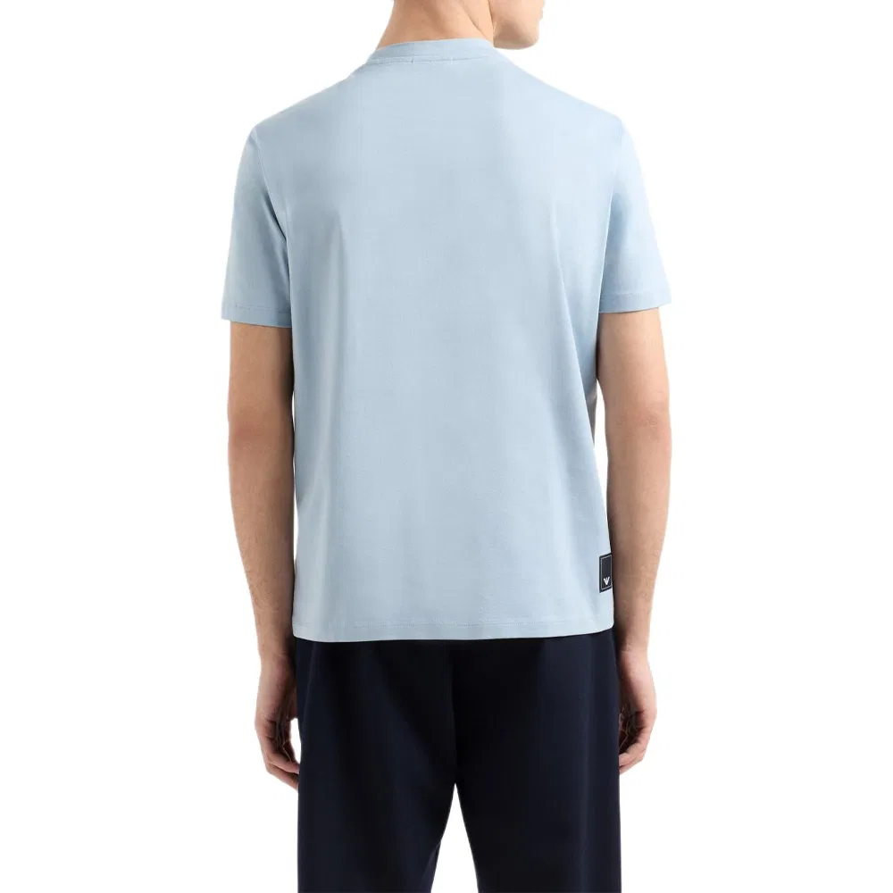 Футболка с круглым вырезом EMPORIO ARMANI Blue — фото 4