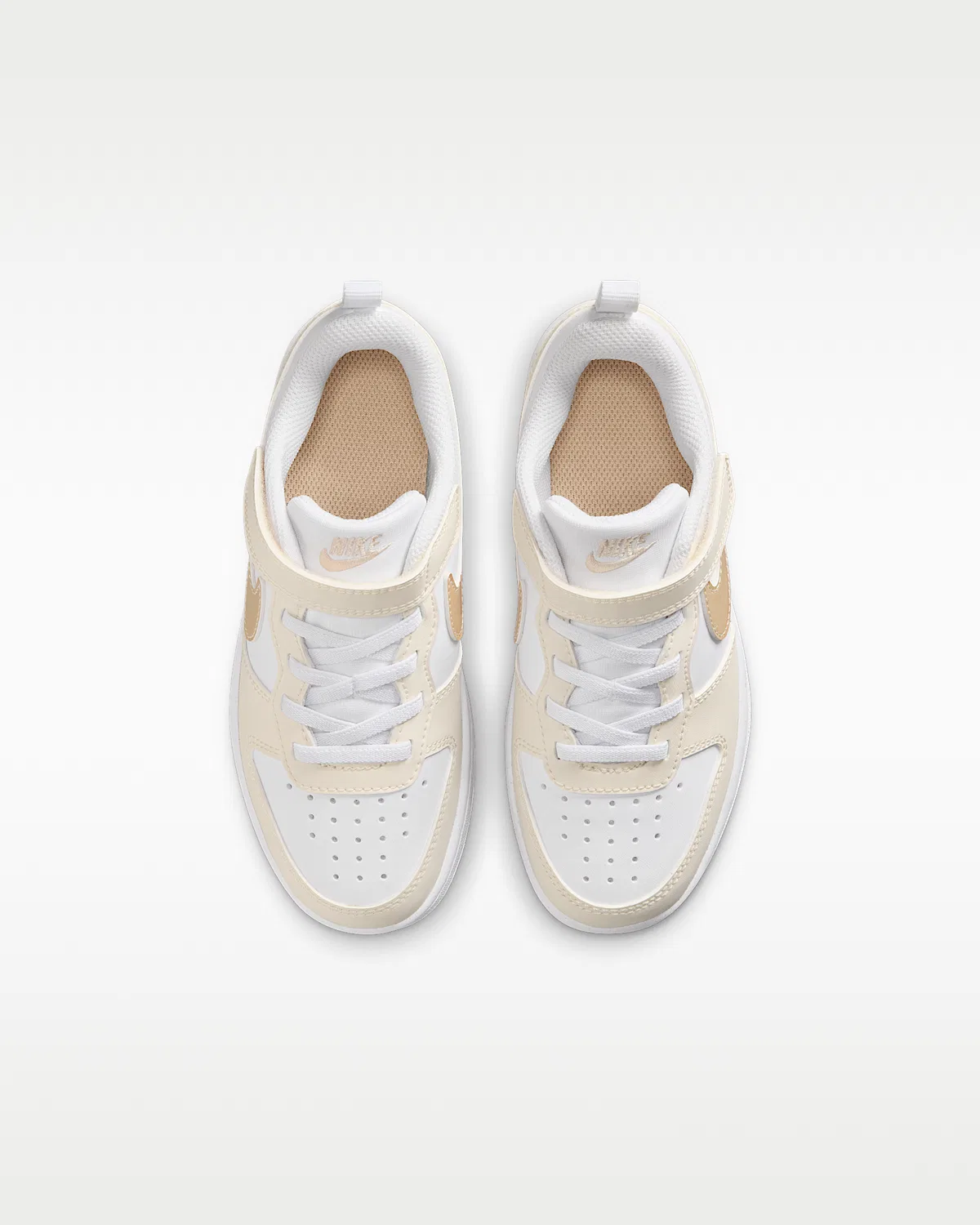 Кроссовки Nike Court Borough Low для детей, White/Chalk/White/Shimmer — фото 4