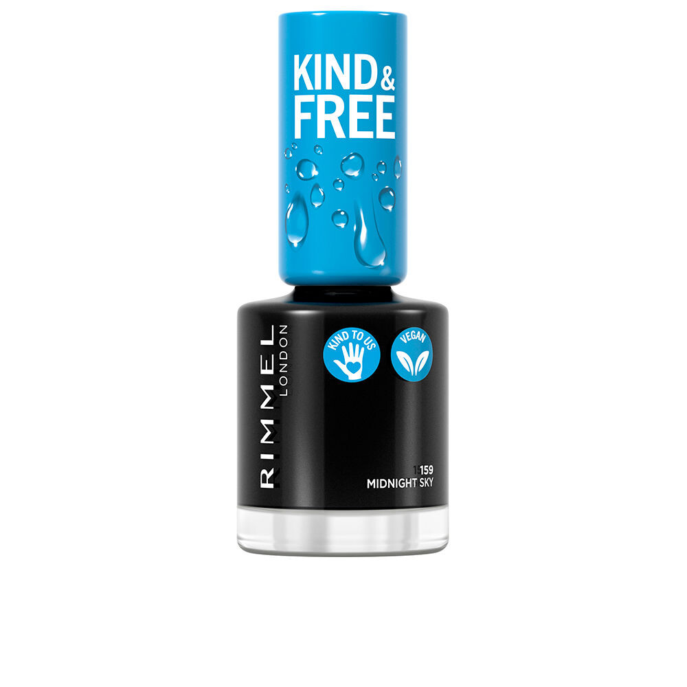 

Лак для ногтей Kind & free nail polish Rimmel london, 8 мл, 159-midnight sky
