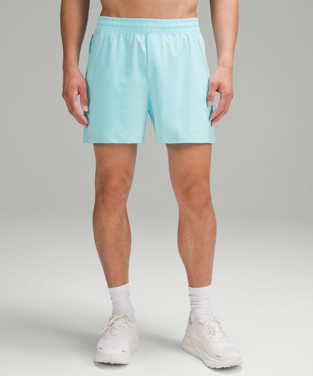 

Короткие шорты без вкладыша Pace Breaker Lululemon, синий