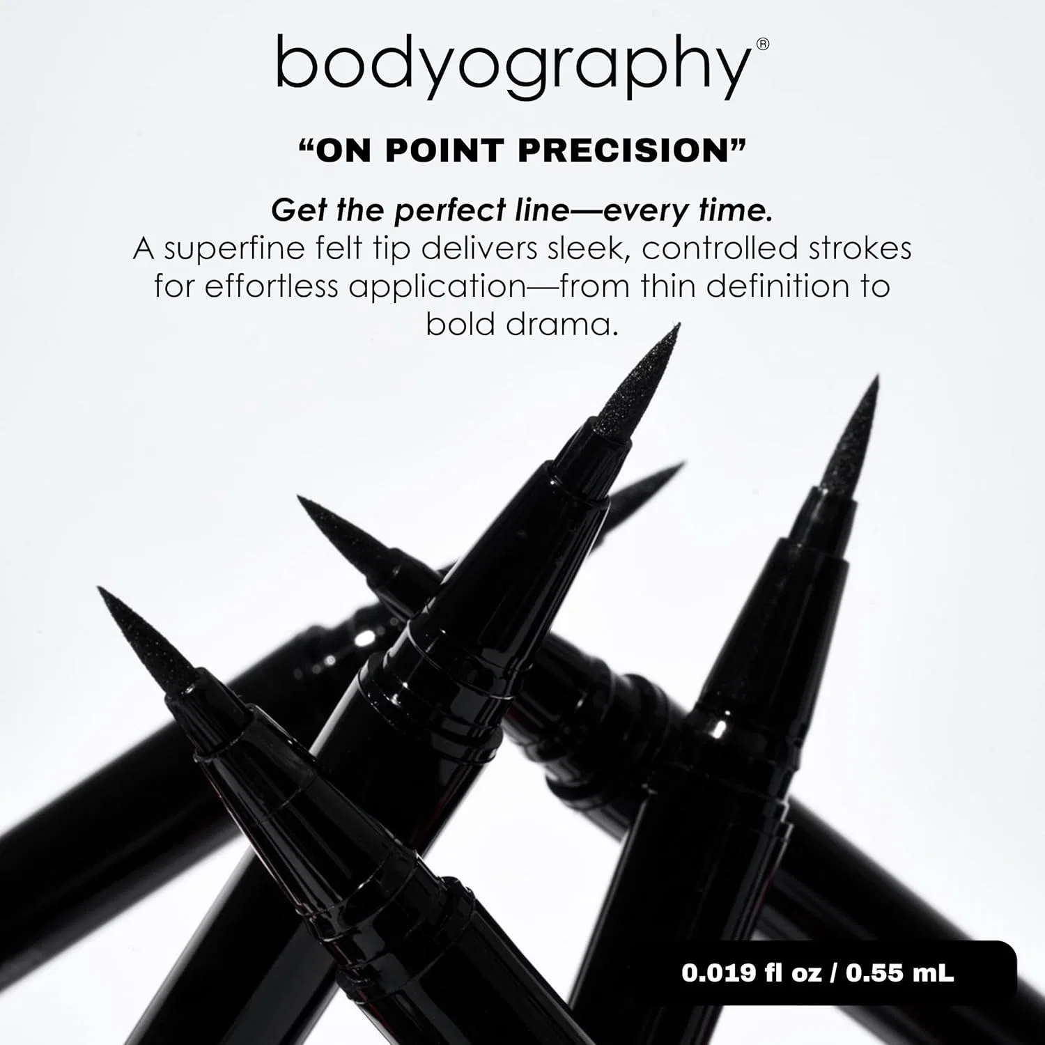 Подводка для глаз Bodyography On Point матовая черная 0.5 г — фото 2