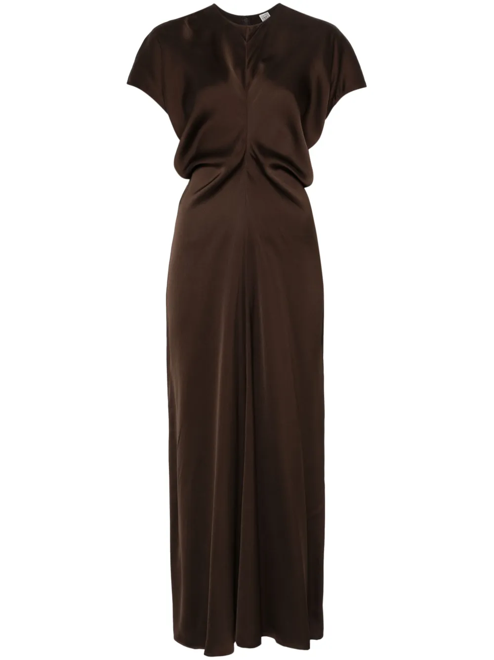 

Платье макси с объемной талией TOTEME, коричневый